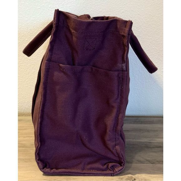 SOLD Popflex Wine Sloane Tote Fully Lined Go To Handbag Purse Crossbody Bag - Picture 7 of 16